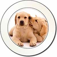 Yellow Labrador Dogs Car or Van Permit Holder/Tax Disc Holder