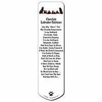 Chocolate Labrador Puppies Bookmark, Book mark, Printed full colour