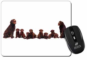 Chocolate Labrador Puppies Computer Mouse Mat