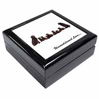 Chocolate Labradors-Love Keepsake/Jewellery Box