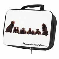 Chocolate Labradors-Love Black Insulated School Lunch Box/Picnic Bag