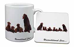 Chocolate Labradors-Love Mug and Coaster Set