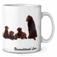 Chocolate Labradors-Love Ceramic 10oz Coffee Mug/Tea Cup