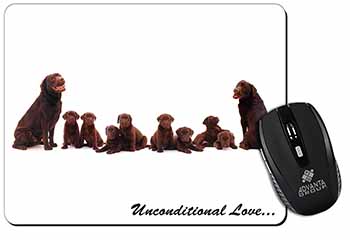 Chocolate Labradors-Love Computer Mouse Mat