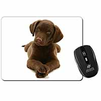 Chocolate Labrador Puppy Dog Computer Mouse Mat