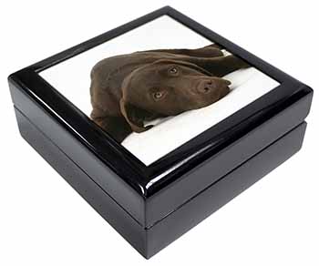 Chocolate Labrador Dog Keepsake/Jewellery Box