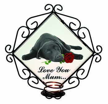 Labrador with Rose 