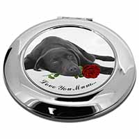 Labrador with Rose 