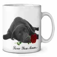 Labrador with Rose 