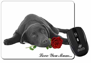 Labrador with Rose 