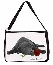 Labrador with Rose 