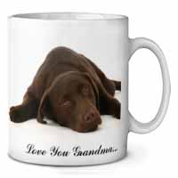 Chocolate Labrador Grandma Ceramic 10oz Coffee Mug/Tea Cup