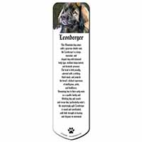 Black Leonberger Dog Bookmark, Book mark, Printed full colour