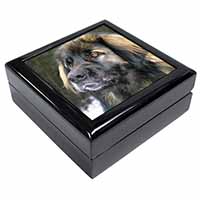 Black Leonberger Dog Keepsake/Jewellery Box