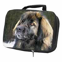 Black Leonberger Dog Black Insulated School Lunch Box/Picnic Bag