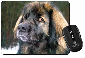 Black Leonberger Dog Computer Mouse Mat