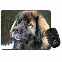 Black Leonberger Dog Computer Mouse Mat