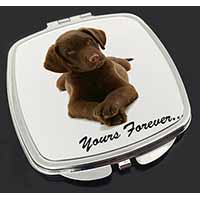 Chocolate Labrador Dog Love Make-Up Compact Mirror