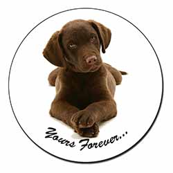 Chocolate Labrador Dog Love Fridge Magnet Printed Full Colour