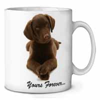 Chocolate Labrador Dog Love Ceramic 10oz Coffee Mug/Tea Cup