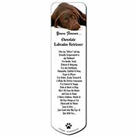 Chocolate Labrador Dog Love Bookmark, Book mark, Printed full colour