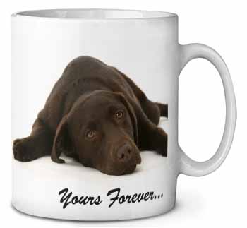 Chocolate Labrador Dog Love Ceramic 10oz Coffee Mug/Tea Cup