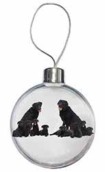 Black Labradors Christmas Bauble