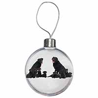 Black Labradors Christmas Bauble