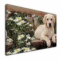 Yellow Labrador Puppy X-Large 30"x20" Canvas Wall Art Print - Advanta Group®