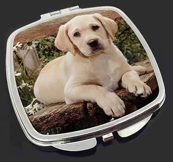 Yellow Labrador Puppy Make-Up Compact Mirror