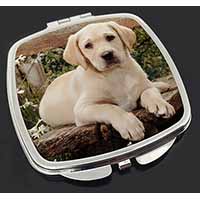 Yellow Labrador Puppy Make-Up Compact Mirror