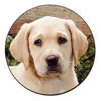 Yellow Labrador Puppy Fridge Magnet Printed Full Colour