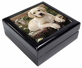 Yellow Labrador Puppy Keepsake/Jewellery Box