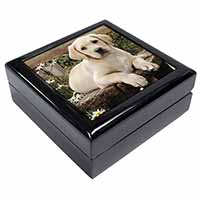 Yellow Labrador Puppy Keepsake/Jewellery Box