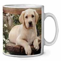 Yellow Labrador Puppy Ceramic 10oz Coffee Mug/Tea Cup Printed Full Colour - Advanta Group®