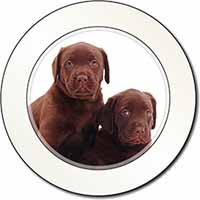 Chocolate Labrador Puppy Dogs Car or Van Permit Holder/Tax Disc Holder