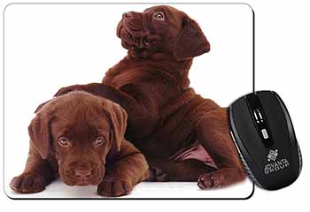 Chocolate Labrador Puppies Computer Mouse Mat
