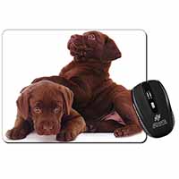 Chocolate Labrador Puppies Computer Mouse Mat