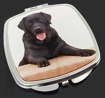 Black Labrador Dog Make-Up Compact Mirror