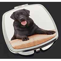 Black Labrador Dog Make-Up Compact Mirror