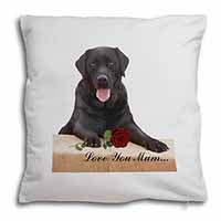 Black Lab with Rose 