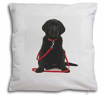 Black Goldador Dog Soft White Velvet Feel Scatter Cushion
