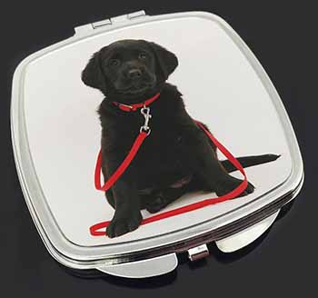 Black Goldador Dog Make-Up Compact Mirror