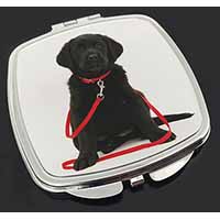 Black Goldador Dog Make-Up Compact Mirror