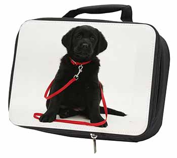 Black Goldador Dog Black Insulated School Lunch Box/Picnic Bag