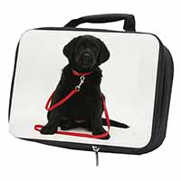 Black Goldador Dog Black Insulated School Lunch Box/Picnic Bag