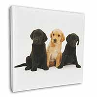 Labrador Puppies Square Canvas 12"x12" Wall Art Picture Print