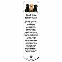 Labrador Puppies Bookmark, Book mark, Printed full colour