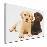 Labrador Puppy Dogs Canvas X-Large 30"x20" Wall Art Print