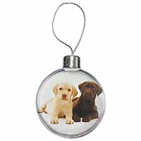 Labrador Puppy Dogs Christmas Bauble